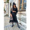 damsky dvoudilny komplet saty svetr black eshopat cz 1