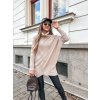 damsky vzorovany svetr s rolakem beige eshopat cz 1