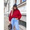 damsky svetr fluffy red 2 eshopat cz 1
