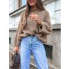 damsky svetr fluffy beige eshopat cz 1