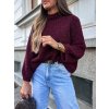 damsky svetr fluffy wine red eshopat cz 2