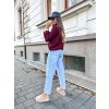 damsky svetr fluffy wine red eshopat cz 3