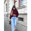 damsky svetr fluffy wine red eshopat cz 6