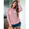 damske tricko bamboo long sleeve stripe red eshopat cz 2