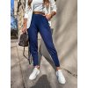 damske hladke teplakove kalhoty s paskem paulie navy blue eshopat cz 4