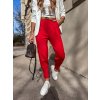 damske hladke teplakove kalhoty s paskem paulie red eshopat cz 1