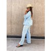 damsky muselinovy komplet kalhoty kosile baby blue eshopat cz 5