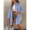 damska prodlouzena kosile stripe blue eshopat cz 1