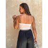 damske tilko na raminka z leskleho materialu beige eshopat cz 2