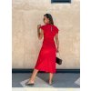 damske satenove midi saty s uzlem red eshopat cz 3