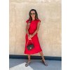damske satenove midi saty s uzlem red eshopat cz 4