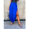 damske satenove kalhoty s rozparky zora electric blue eshopat cz 2