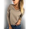 damske tricko classical long sleeve dark beige eshopat cz 3