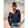 damske oboustranne tricko v neck black eshopat cz 3