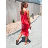 eshopat cz damske saty midi bamboo red