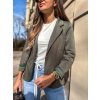 damske hladke sako bobbi khaki eshopat cz 2