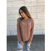 damsky svetr s copankovym vzorem caramel eshopat cz 2