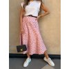Dámská saténová sukně Clare Dot Powder Pink