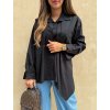 Dámská asymetrická košile Black
