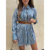 satenova-prodlouzena-kosile-s-paskem-stripe-navy-blue-eshopat-cz-1