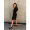 Košilové šaty s páskem G Black