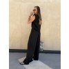 Komplet Naomi top + široké kalhoty Black