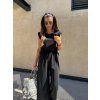 Komplet Naomi top + široké kalhoty Black