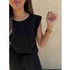 Komplet Naomi top + široké kalhoty Black