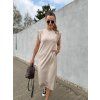 Šaty Carol s křidélkovými rukávy Beige