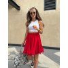 Dámská kolová sukně Red