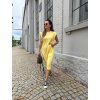 Šaty Carol s křidélkovými rukávy Yellow