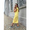 Šaty Carol s křidélkovými rukávy Yellow