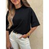 Dámské bavlněné oversize tričko Black