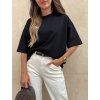 Dámské bavlněné oversize tričko Black
