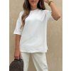 Dámské bavlněné oversize tričko White