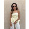 Dámský Peplum top Yellow