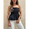 Dámský Peplum top Black
