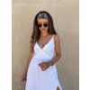 Šaty z mušelínu long v neck White