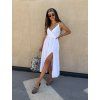 Šaty z mušelínu long v neck White