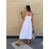 Šaty z mušelínu long v neck White