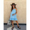 Dámské šaty z mušelínu Stella Aqua Blue