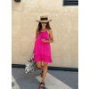 Dámské šaty z mušelínu Stella Fuchsia