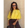 Oversize top s nařasením Yellow