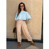 Oversize top s nařasením Baby Blue