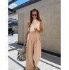 Dámské široké kalhoty Blossom Beige