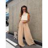 Dámské široké kalhoty Blossom Beige