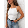 Dámské žebrované tílko Classy White