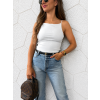Dámské žebrované tílko Classy White