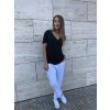 Dámské tričko Bamboo Basic V Neck Black