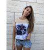 damske tricko girl with car beige eshopat cz 1